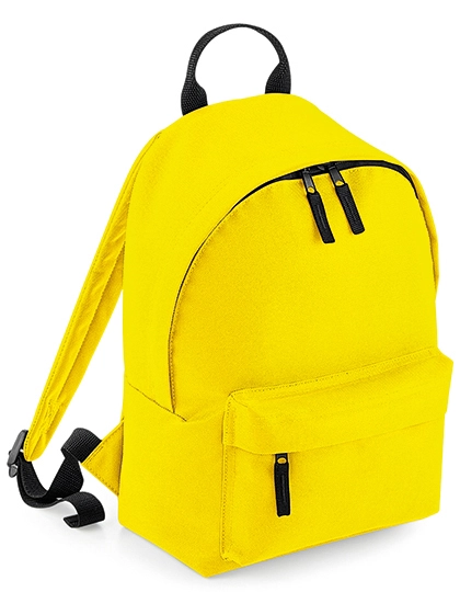 Mini Fashion Backpack zum Besticken und Bedrucken in der Farbe Yellow mit Ihren Logo, Schriftzug oder Motiv.