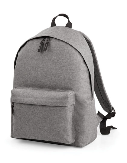 Two-Tone Fashion Backpack zum Besticken und Bedrucken in der Farbe Grey Marl mit Ihren Logo, Schriftzug oder Motiv.