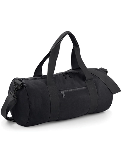 Original Barrel Bag zum Besticken und Bedrucken in der Farbe Black-Black mit Ihren Logo, Schriftzug oder Motiv.