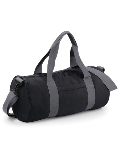 Original Barrel Bag zum Besticken und Bedrucken in der Farbe Black-Graphite Grey mit Ihren Logo, Schriftzug oder Motiv.