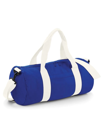 Original Barrel Bag zum Besticken und Bedrucken in der Farbe Bright Royal-Off White mit Ihren Logo, Schriftzug oder Motiv.