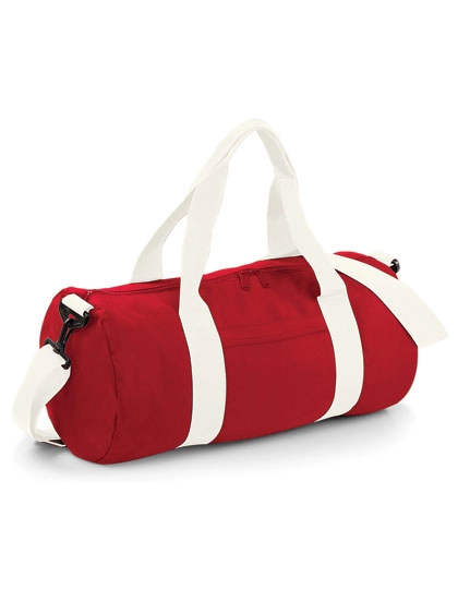 Original Barrel Bag zum Besticken und Bedrucken in der Farbe Classic Red-Off White mit Ihren Logo, Schriftzug oder Motiv.