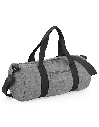 Original Barrel Bag zum Besticken und Bedrucken in der Farbe Grey Marl-Black mit Ihren Logo, Schriftzug oder Motiv.