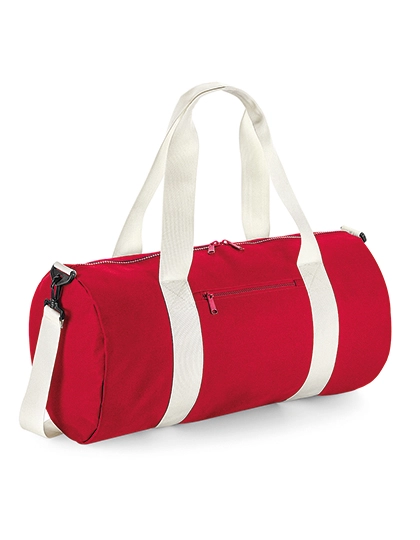 Original Barrel Bag XL zum Besticken und Bedrucken in der Farbe Classic Red-Off White mit Ihren Logo, Schriftzug oder Motiv.