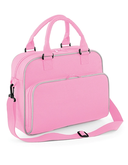 Junior Dance Bag zum Besticken und Bedrucken in der Farbe Classic Pink-Light Grey mit Ihren Logo, Schriftzug oder Motiv.