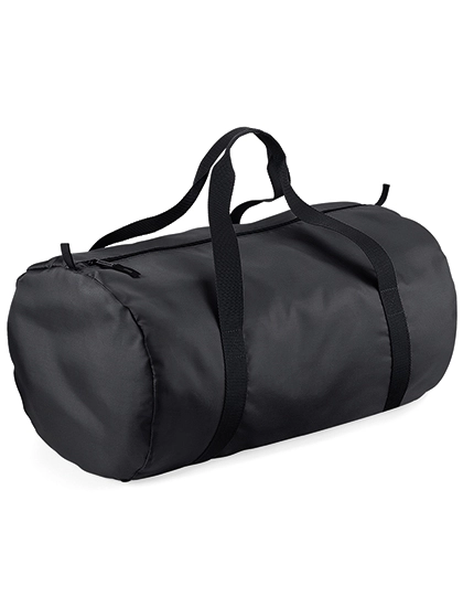 Packaway Barrel Bag zum Besticken und Bedrucken in der Farbe Black-Black mit Ihren Logo, Schriftzug oder Motiv.