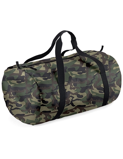 Packaway Barrel Bag zum Besticken und Bedrucken in der Farbe Jungle Camo-Black mit Ihren Logo, Schriftzug oder Motiv.