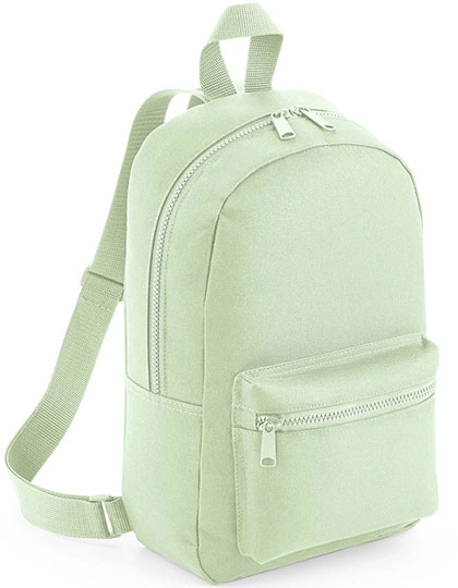 Mini Essential Fashion Backpack zum Besticken und Bedrucken in der Farbe Pistachio mit Ihren Logo, Schriftzug oder Motiv.