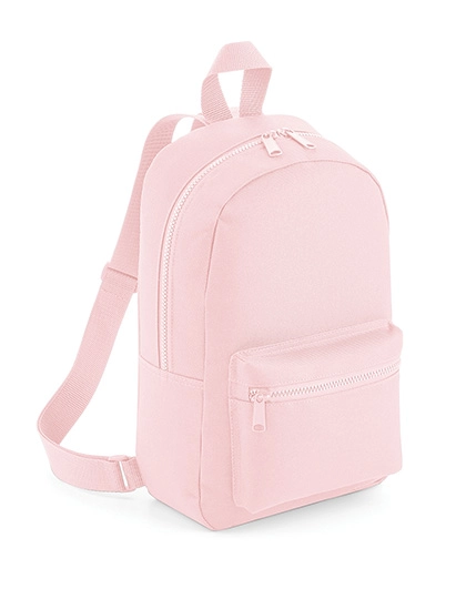 Mini Essential Fashion Backpack zum Besticken und Bedrucken in der Farbe Powder Pink mit Ihren Logo, Schriftzug oder Motiv.