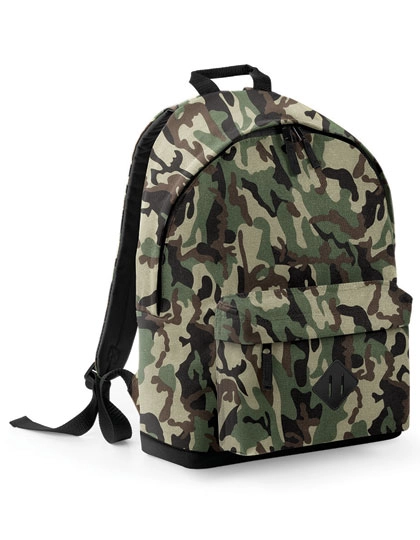 Camo Backpack zum Besticken und Bedrucken in der Farbe Jungle Camo mit Ihren Logo, Schriftzug oder Motiv.