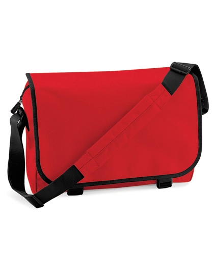 Messenger Bag zum Besticken und Bedrucken in der Farbe Classic Red mit Ihren Logo, Schriftzug oder Motiv.