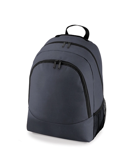 Universal Backpack zum Besticken und Bedrucken in der Farbe Graphite Grey mit Ihren Logo, Schriftzug oder Motiv.
