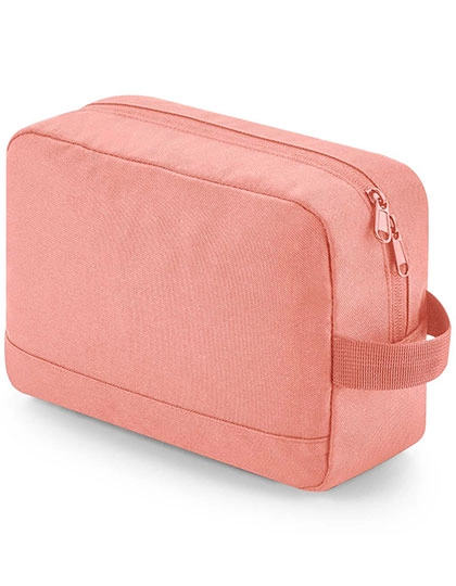 Recycled Essentials Wash Bag zum Besticken und Bedrucken in der Farbe Blush Pink mit Ihren Logo, Schriftzug oder Motiv.