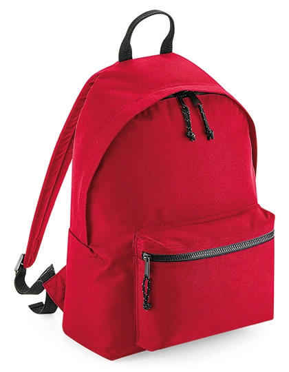 Recycled Backpack zum Besticken und Bedrucken in der Farbe Classic Red mit Ihren Logo, Schriftzug oder Motiv.