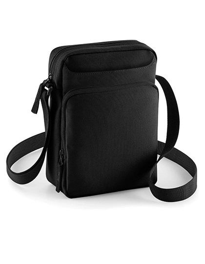 Cross Body Bag zum Besticken und Bedrucken in der Farbe Black mit Ihren Logo, Schriftzug oder Motiv.