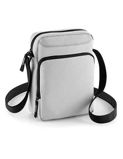 Cross Body Bag zum Besticken und Bedrucken in der Farbe Light Grey mit Ihren Logo, Schriftzug oder Motiv.