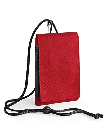 Phone Pouch XL zum Besticken und Bedrucken in der Farbe Classic Red mit Ihren Logo, Schriftzug oder Motiv.