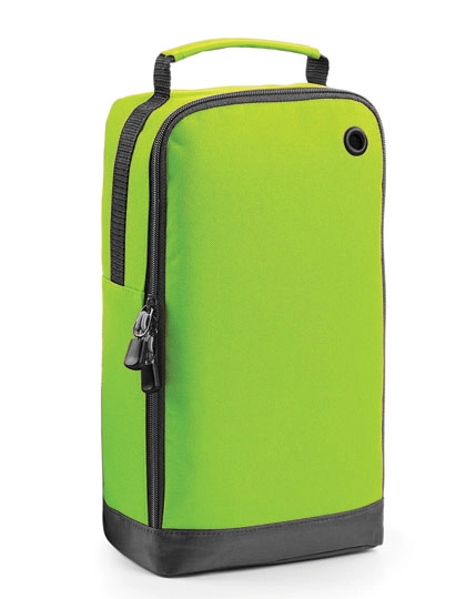 Athleisure Sports Shoe / Accessory Bag zum Besticken und Bedrucken in der Farbe Lime Green mit Ihren Logo, Schriftzug oder Motiv.