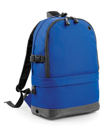 Athleisure Pro Backpack zum Besticken und Bedrucken in der Farbe Bright Royal mit Ihren Logo, Schriftzug oder Motiv.