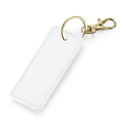 Boutique Key Clip zum Besticken und Bedrucken in der Farbe Soft White mit Ihren Logo, Schriftzug oder Motiv.