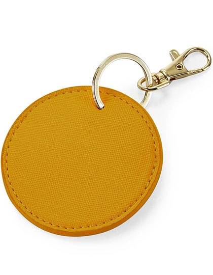 Boutique Circular Key Clip zum Besticken und Bedrucken in der Farbe Mustard mit Ihren Logo, Schriftzug oder Motiv.