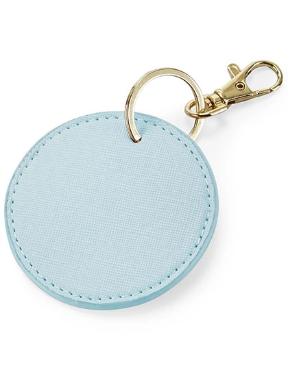 Boutique Circular Key Clip zum Besticken und Bedrucken in der Farbe Soft Blue mit Ihren Logo, Schriftzug oder Motiv.