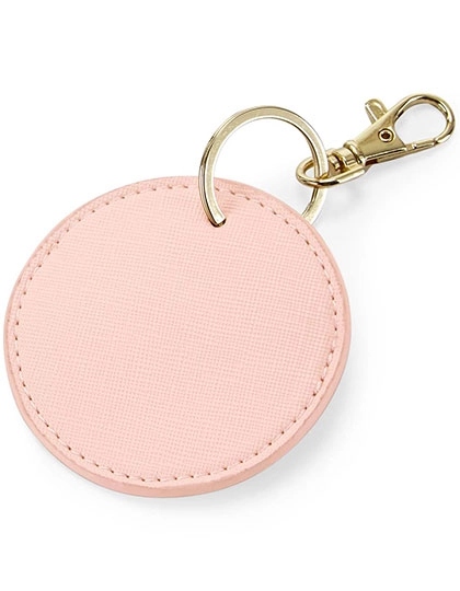 Boutique Circular Key Clip zum Besticken und Bedrucken in der Farbe Soft Pink mit Ihren Logo, Schriftzug oder Motiv.