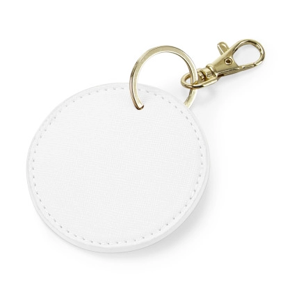 Boutique Circular Key Clip zum Besticken und Bedrucken in der Farbe Soft White mit Ihren Logo, Schriftzug oder Motiv.