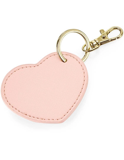 Boutique Heart Key Clip zum Besticken und Bedrucken in der Farbe Soft Pink mit Ihren Logo, Schriftzug oder Motiv.