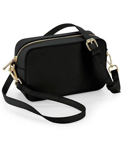 Boutique Cross Body Bag zum Besticken und Bedrucken in der Farbe Black mit Ihren Logo, Schriftzug oder Motiv.