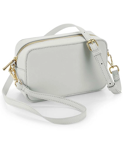 Boutique Cross Body Bag zum Besticken und Bedrucken in der Farbe Soft Grey mit Ihren Logo, Schriftzug oder Motiv.