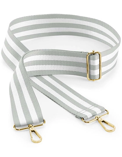 Boutique Adjustable Bag Strap zum Besticken und Bedrucken in der Farbe Light Grey-White mit Ihren Logo, Schriftzug oder Motiv.