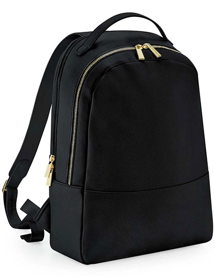 Boutique Backpack zum Besticken und Bedrucken in der Farbe Black mit Ihren Logo, Schriftzug oder Motiv.