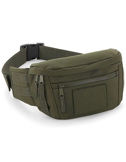 MOLLE Utility Waistpack zum Besticken und Bedrucken in der Farbe Military Green mit Ihren Logo, Schriftzug oder Motiv.