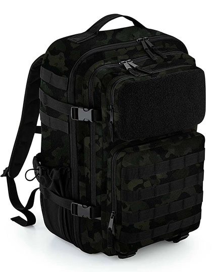 MOLLE Tactical 35L Backpack zum Besticken und Bedrucken in der Farbe Combat Camo mit Ihren Logo, Schriftzug oder Motiv.