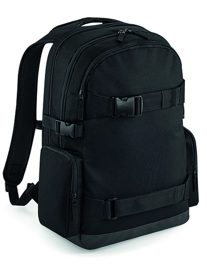 Old School Boardpack zum Besticken und Bedrucken in der Farbe Black mit Ihren Logo, Schriftzug oder Motiv.