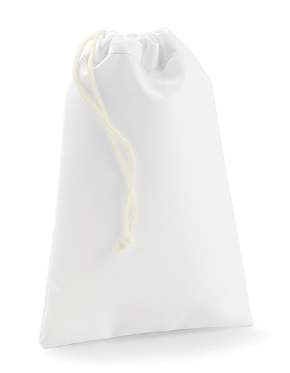 Sublimation Stuff Bag zum Besticken und Bedrucken in der Farbe White mit Ihren Logo, Schriftzug oder Motiv.