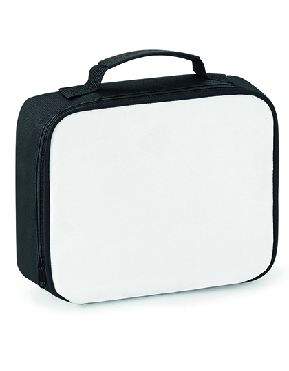 Sublimation Lunch Cooler Bag zum Besticken und Bedrucken in der Farbe Black mit Ihren Logo, Schriftzug oder Motiv.