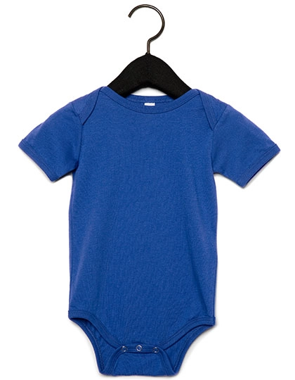Baby Jersey Short Sleeve Onesie zum Besticken und Bedrucken in der Farbe True Royal mit Ihren Logo, Schriftzug oder Motiv.