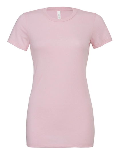 Women´s Relaxed Jersey Short Sleeve Tee zum Besticken und Bedrucken in der Farbe Pink mit Ihren Logo, Schriftzug oder Motiv.