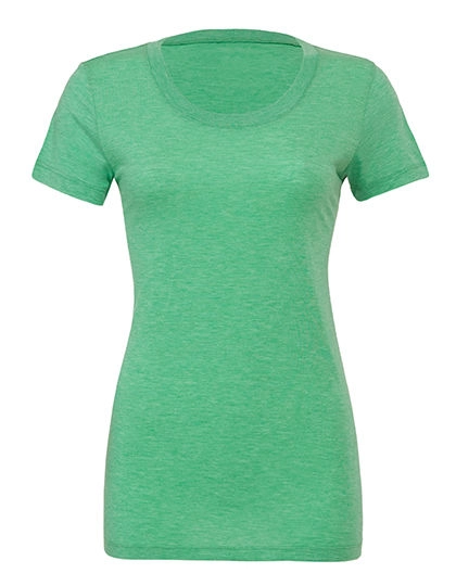Triblend Crew Neck T-Shirt Woman zum Besticken und Bedrucken in der Farbe Green Triblend (Heather) mit Ihren Logo, Schriftzug oder Motiv.