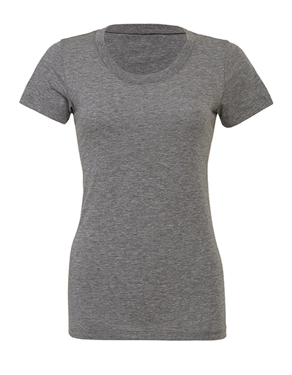 Triblend Crew Neck T-Shirt Woman zum Besticken und Bedrucken in der Farbe Grey Triblend (Heather) mit Ihren Logo, Schriftzug oder Motiv.