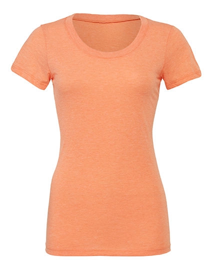 Triblend Crew Neck T-Shirt Woman zum Besticken und Bedrucken in der Farbe Orange Triblend (Heather) mit Ihren Logo, Schriftzug oder Motiv.