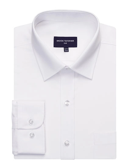 Juno Long Sleeve Shirt zum Besticken und Bedrucken in der Farbe White mit Ihren Logo, Schriftzug oder Motiv.