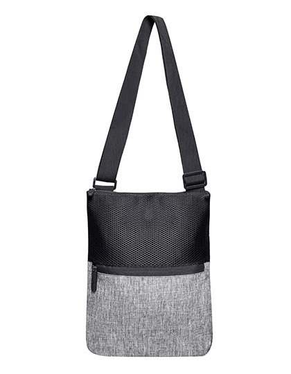 Messenger Bag - Washington zum Besticken und Bedrucken in der Farbe Grey Melange mit Ihren Logo, Schriftzug oder Motiv.