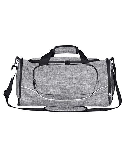 Allround Sports Bag - Boston zum Besticken und Bedrucken in der Farbe Grey Melange mit Ihren Logo, Schriftzug oder Motiv.