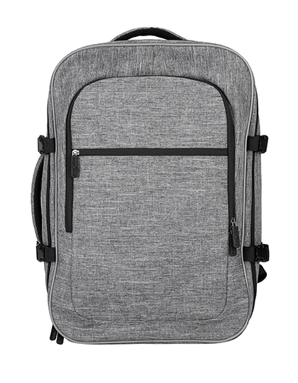 XXL Backpack - Denver zum Besticken und Bedrucken in der Farbe Grey Melange mit Ihren Logo, Schriftzug oder Motiv.