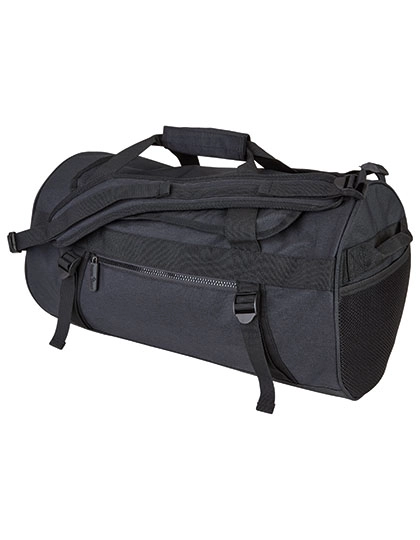 Sports Bag - Quebec zum Besticken und Bedrucken in der Farbe Black Melange mit Ihren Logo, Schriftzug oder Motiv.
