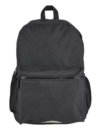 Backpack - Ottawa zum Besticken und Bedrucken in der Farbe Black Melange mit Ihren Logo, Schriftzug oder Motiv.