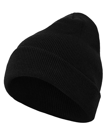 Heavy Knit Beanie zum Besticken und Bedrucken in der Farbe Black mit Ihren Logo, Schriftzug oder Motiv.